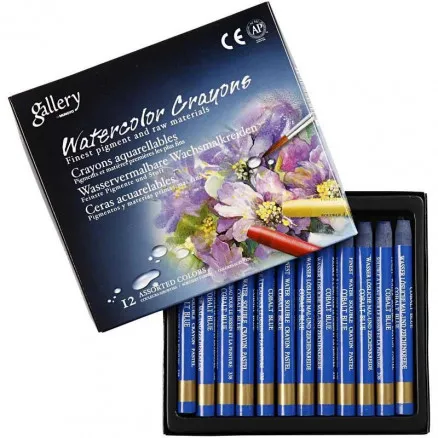 Gallery Aquarell, Kobaltblau (338), L: 9,3 cm, 12 Stk./1 Packung.