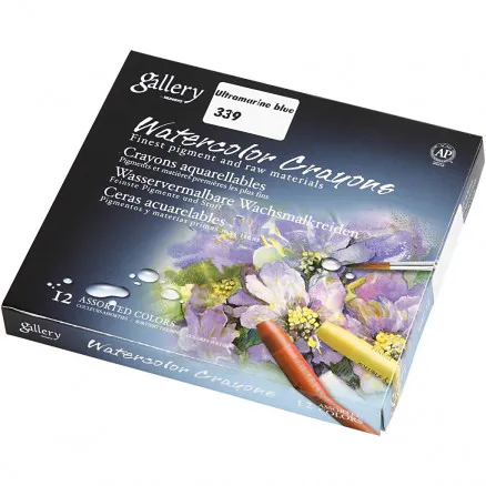 Gallery Aquarell, Ultramarin (339), L: 9,3 cm, 12 Stk./1 Packung.