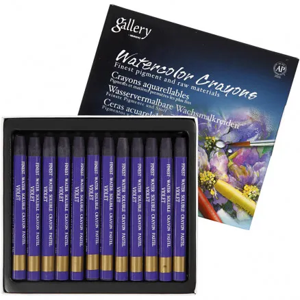 Gallery Aquarell, Violett (320), L: 9,3 cm, 12 Stk./1 Packung.